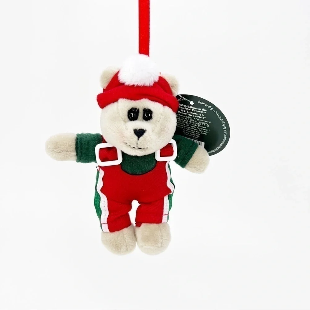 Starbucks Bearista Ornament 2019 Ski Plush Stuffies Christmas Holiday New NWT